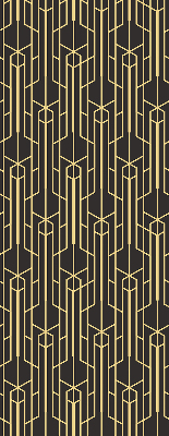Modern roller blind in yellow pattern
