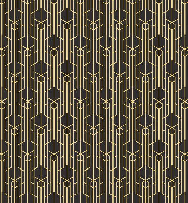 Modern roller blind in yellow pattern