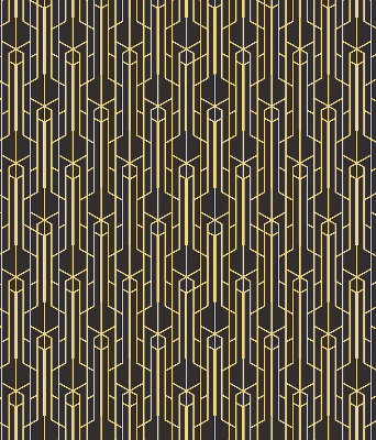 Modern roller blind Yellow pattern