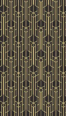 Modern roller blind in yellow pattern