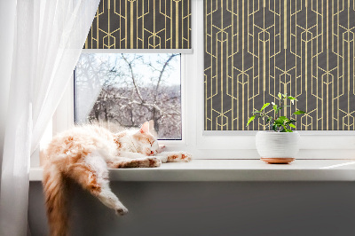 Modern roller blind Yellow pattern