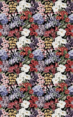 Roller blind for large window Colorful flowers