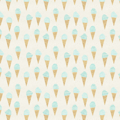 Fabric roller blind Ice cream in a cone