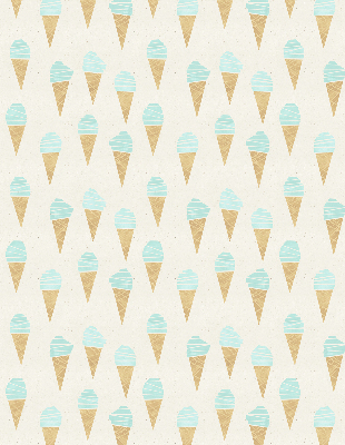 Fabric roller blind Ice cream in a cone