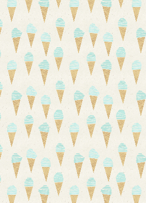 Fabric roller blind Ice cream in a cone