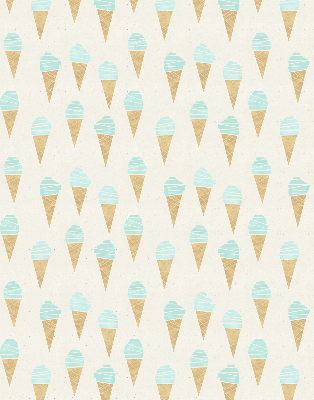 Fabric roller blind Ice cream in a cone
