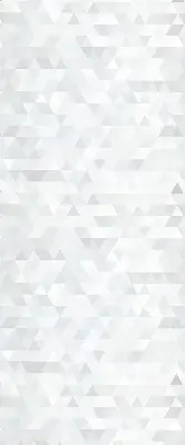 Modern roller blind with a gray triangle pattern