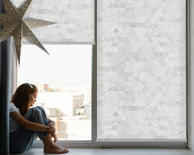 Modern roller blind Gray triangle pattern