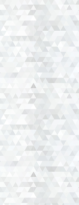 Modern roller blind with a gray triangle pattern