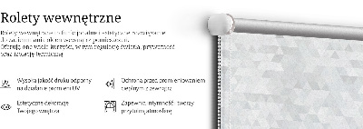 Modern roller blind Gray triangle pattern