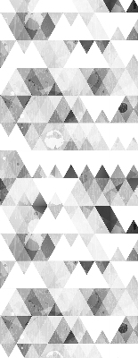 Fabric roller blind Gray triangle pattern