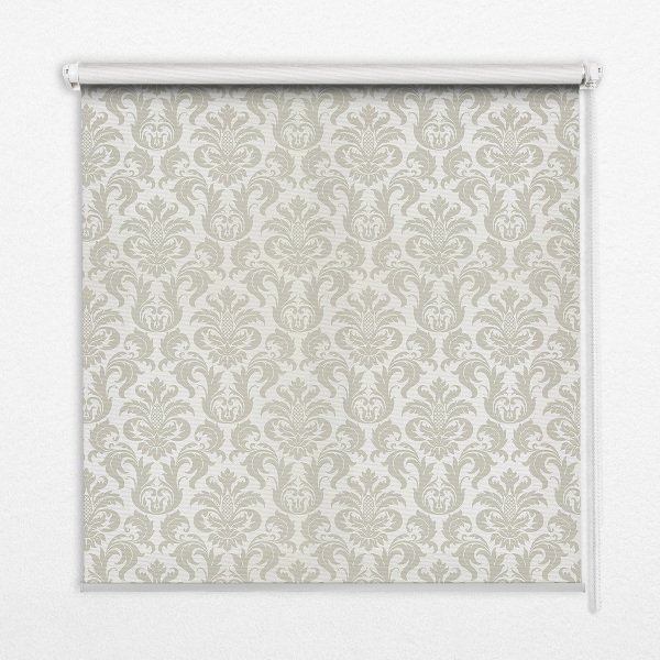 Roller blind for large window Beige pattern