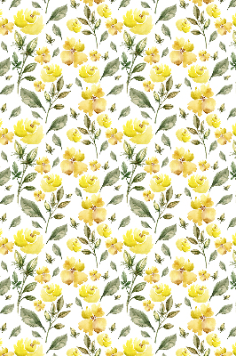Fabric roller blind Yellow flowers