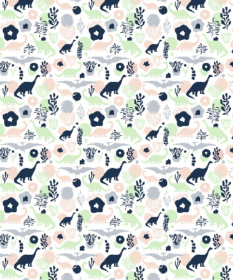 Modern roller blind Colorful dinosaurs