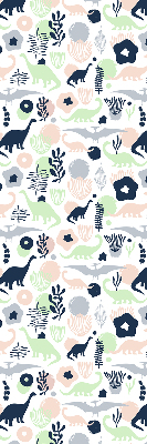 Modern roller blind Colorful dinosaurs