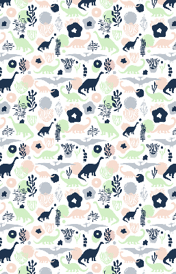 Modern roller blind Colorful dinosaurs
