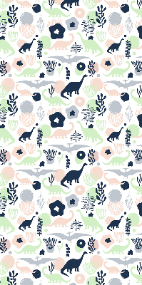 Modern roller blind Colorful dinosaurs