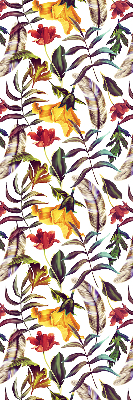 Roller blind for large window Colorful flowers