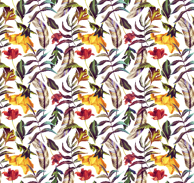 Roller blind for large window Colorful flowers