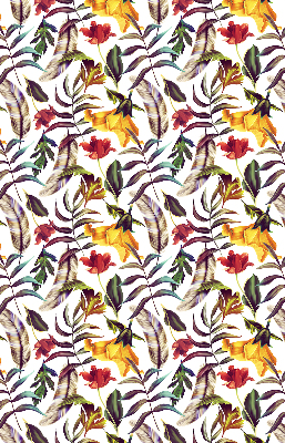 Roller blind for large window Colorful flowers