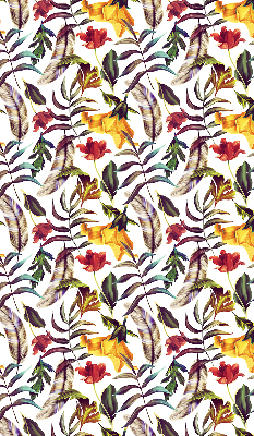 Roller blind for large window Colorful flowers