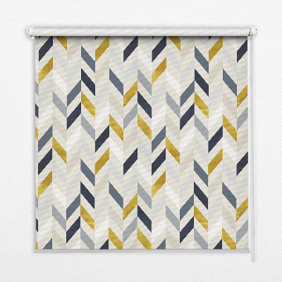 Fabric roller blind Colorful herringbone