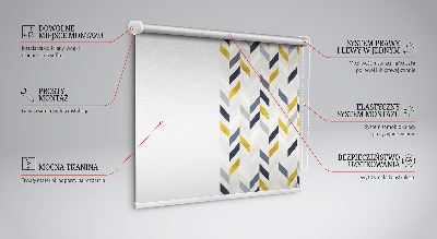 Fabric roller blind Colorful herringbone