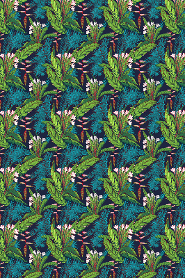 Fabric roller blind Exotic plants
