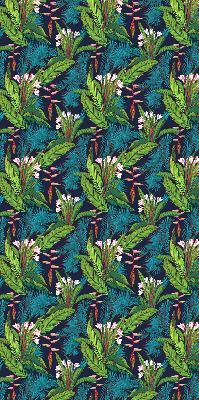 Fabric roller blind Exotic plants