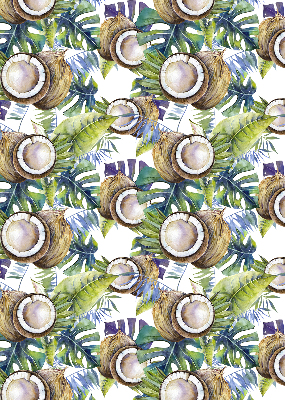 Modern roller blind Coconuts and their leaves