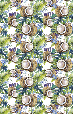 Modern roller blind coconuts and their leaves print