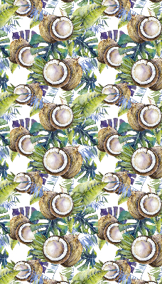 Modern roller blind Coconuts and their leaves