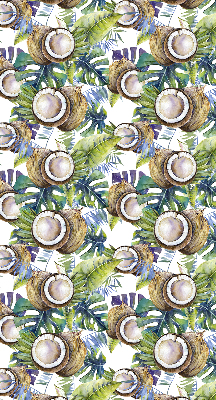 Modern roller blind Coconuts and their leaves