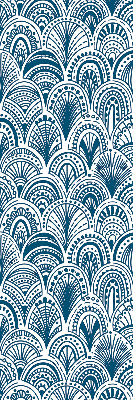 Fabric roller blind Blue pattern