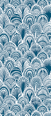 Fabric roller blind Blue pattern