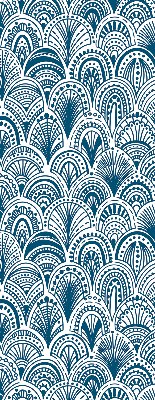 Fabric roller blind Blue pattern