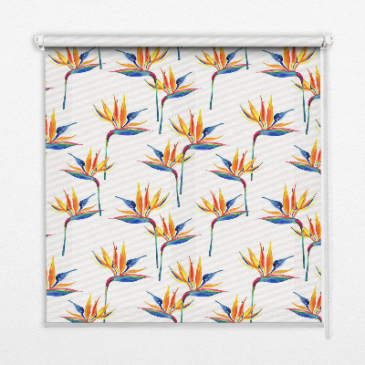 Roller blind for large window Colorful leaves
