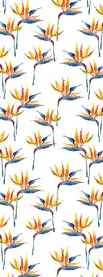 Roller blind for large windows colorful leaves pattern