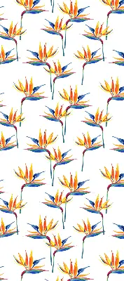 Roller blind for large windows colorful leaves pattern