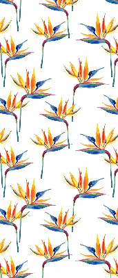 Roller blind for large windows colorful leaves pattern