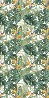 Modern roller blind Tropical plants