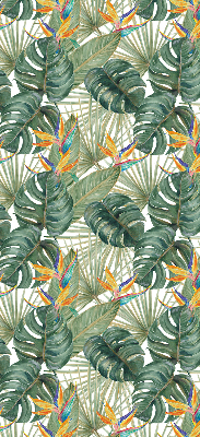 Modern roller blind Tropical plants