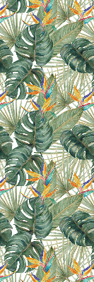 Modern roller blind Tropical plants
