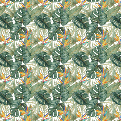 Modern roller blind Tropical plants