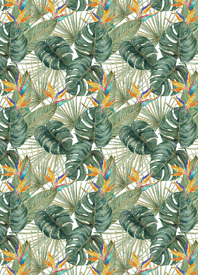 Modern roller blind Tropical plants