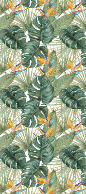 Modern roller blind Tropical plants