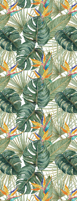Roller blind modern tropical plants print