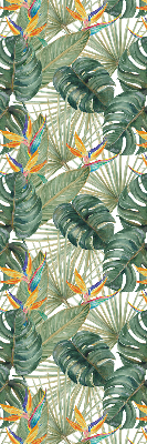 Modern roller blind Tropical plants