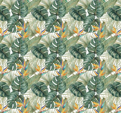 Modern roller blind Tropical plants