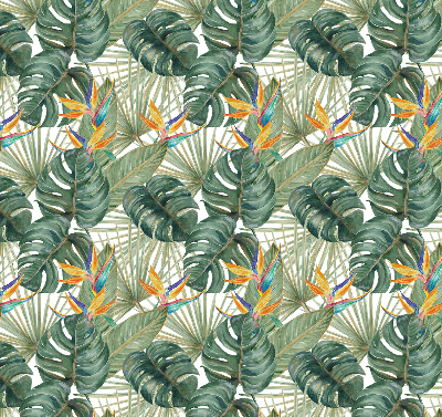Modern roller blind Tropical plants